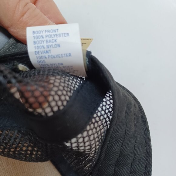 Quicksilver Trucker Hat Cap Snapback Orange Black Sunrise Sunset with Palm Trees - Picture 8 of 9